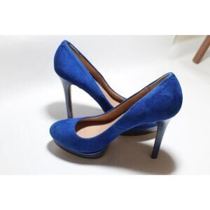 Vince Camuto Blue Suede Platform Heel - 8.5B/38.5